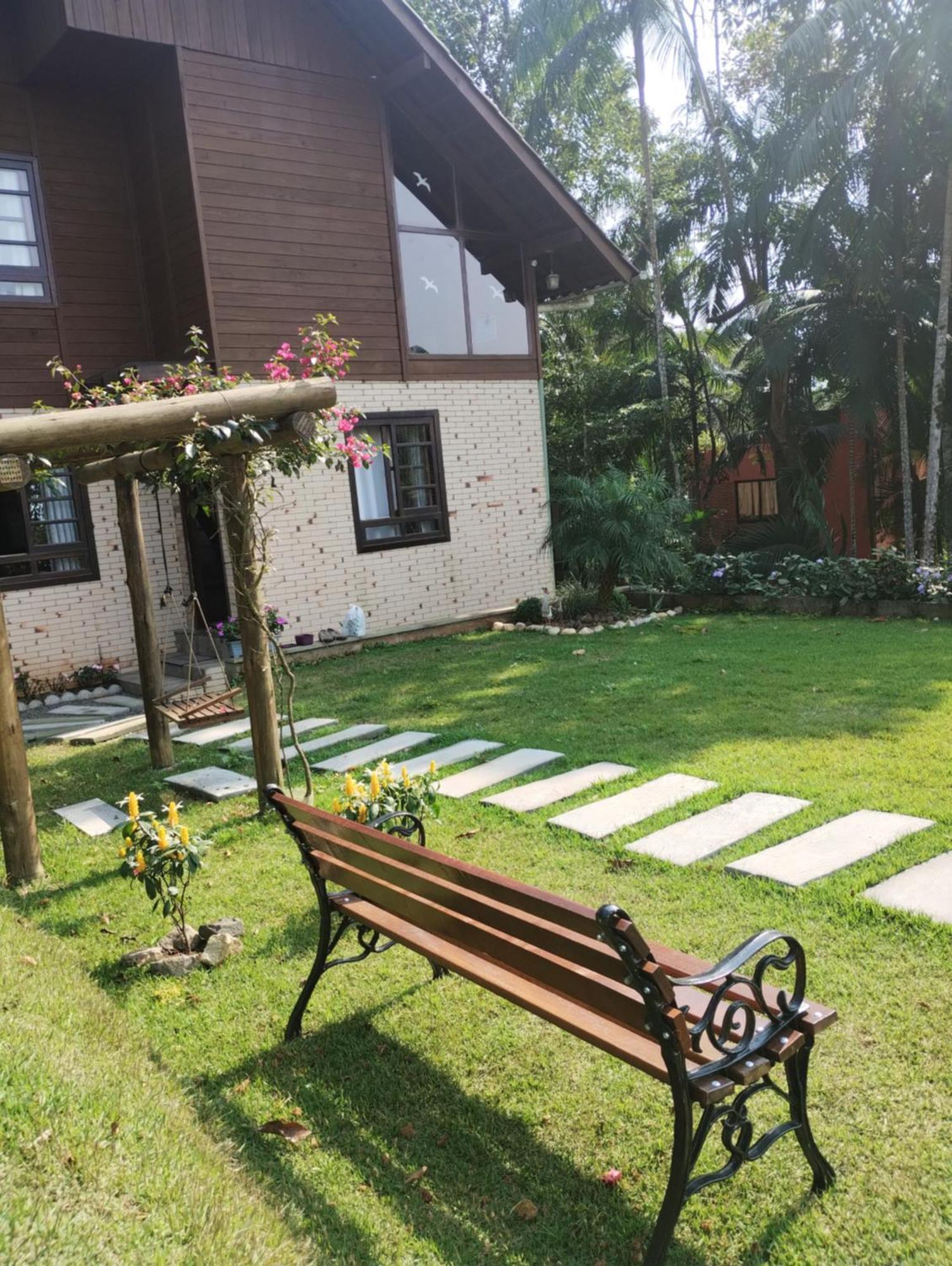 Casa De Campo Rosa Dos Ventos Rodeio Bagian luar foto